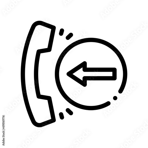 incoming call line icon