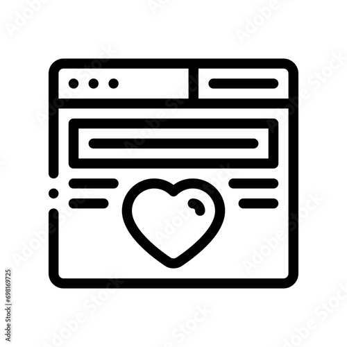 favourite line icon