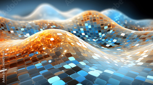 Abstract Waving Particle Te...