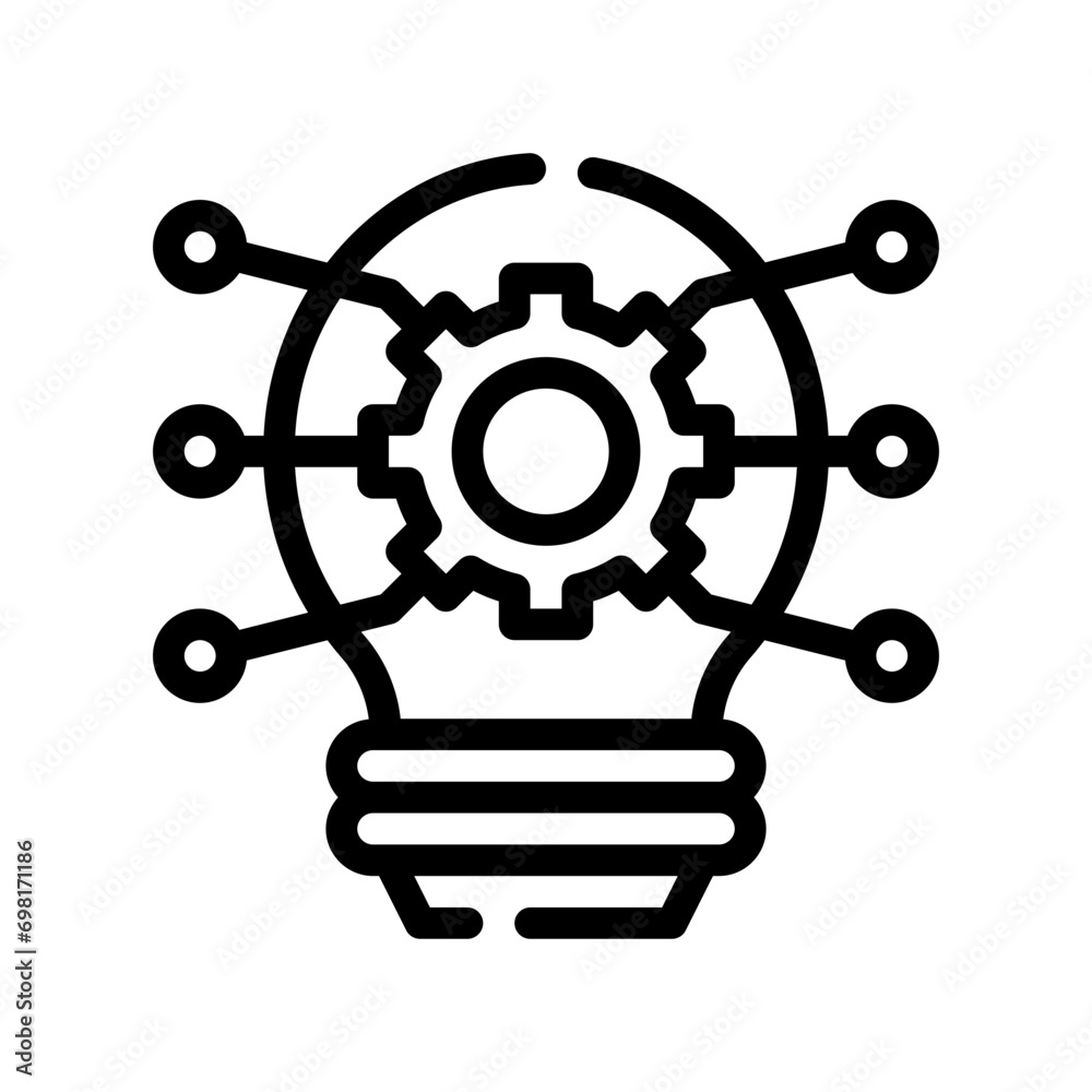 Obraz premium innovation line icon