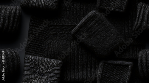 Black fabric canvas texture...