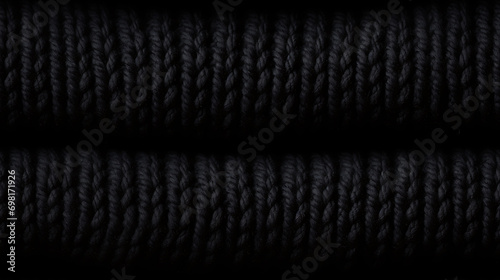 Black fabric canvas texture background. Linen dyed black. Sackcloth woven tex...