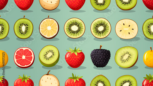 Fruit tropical illustration...