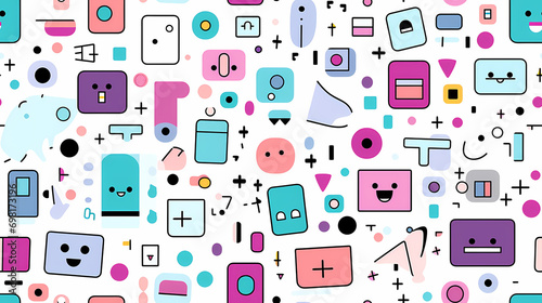 Geometric backdrop seamless...