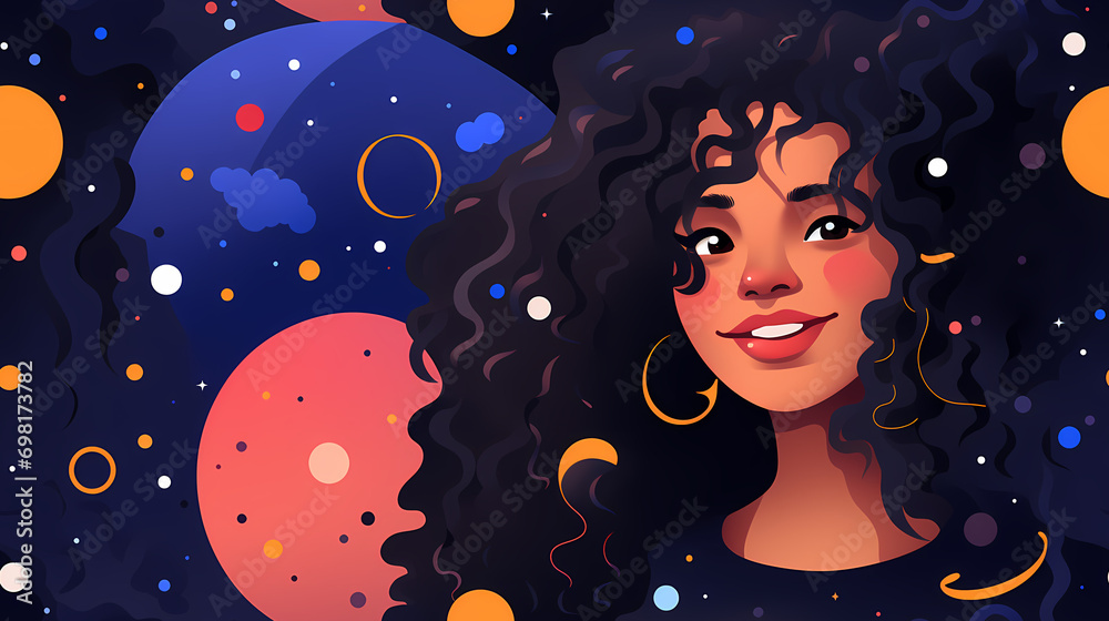 Abstract face of a beautiful woman seamless illustration, pattern in the style of Colorful Minimalism Abstract face of a beautiful woman seamless illustration, pattern in the style of Colorful Minimalism