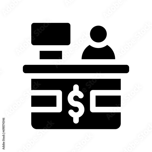 clerk glyph icon