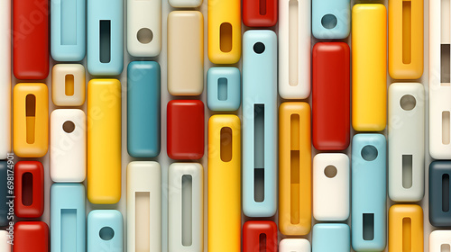 Plastic cubes pattern seaml...