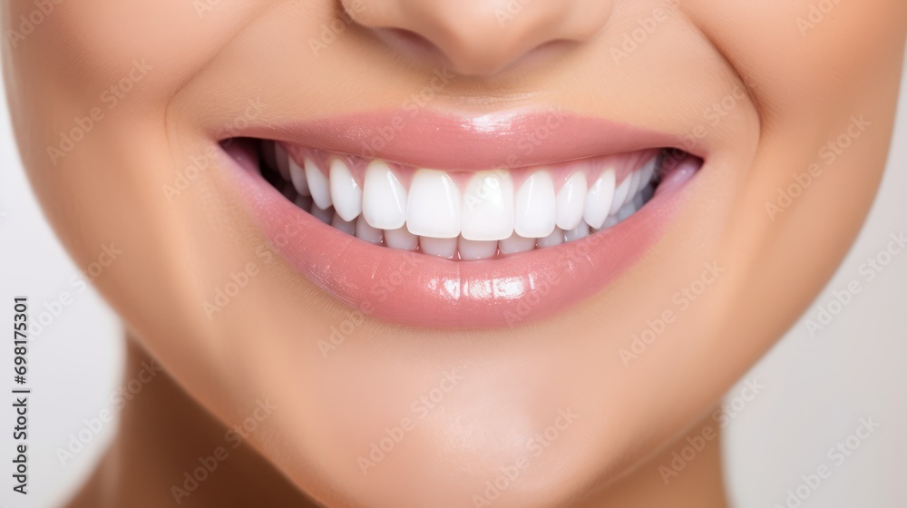 Perfect white teeth closeup studio photo Perfect white teeth closeup studio photo