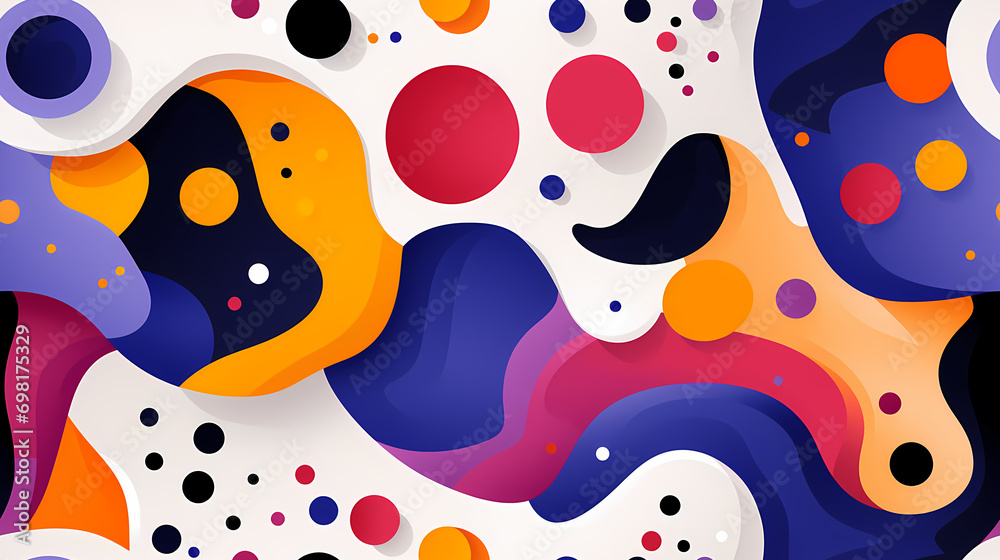Plastic abstract form shape pattern seamless pattern Plastic abstract form shape pattern seamless pattern