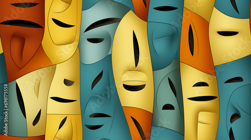 Seamless pattern with a smi...