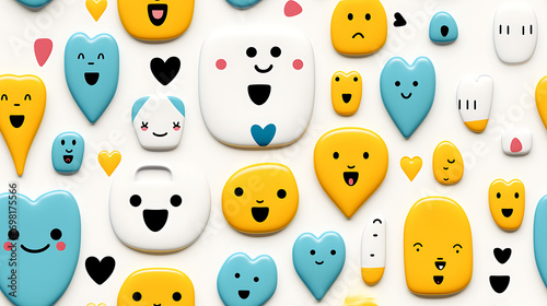 Seamless pattern with a smi...