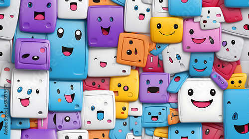 Seamless pattern with a smi...