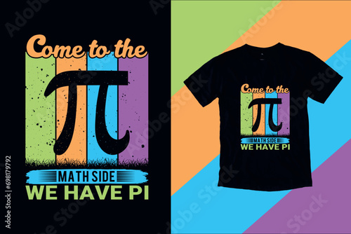PI Day 2024 Math Lover  Retro Vintage T-Shirt  Design