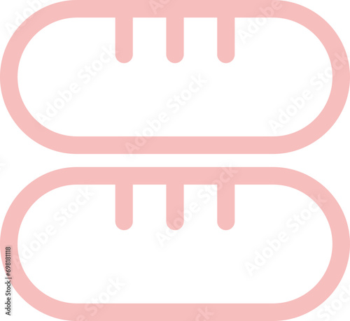 Ham and sausage icon
