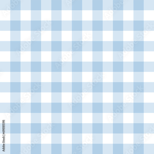 Plaid vector seamless texture. Blue pattern in box.