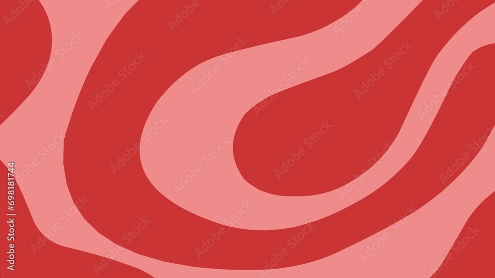 Obraz premium Groovy hippie 70s background, classic 90s wave style. Pink color abstract background. illustration