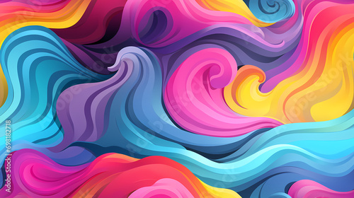 Abstract swirl wave seamles...