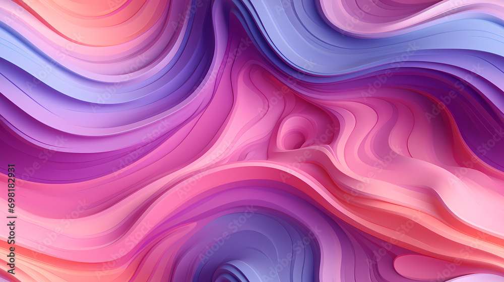 Obraz premium Abstract swirl wave seamless background pattern. Flow liquid lines design