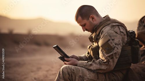 Tablet in the Middle East: US Military Engaging in Combat Zone, Generative AI