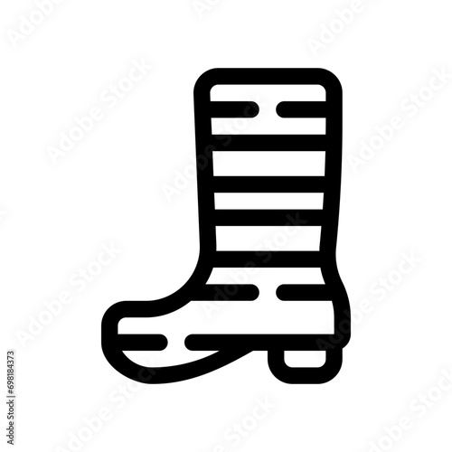 wellies line icon
