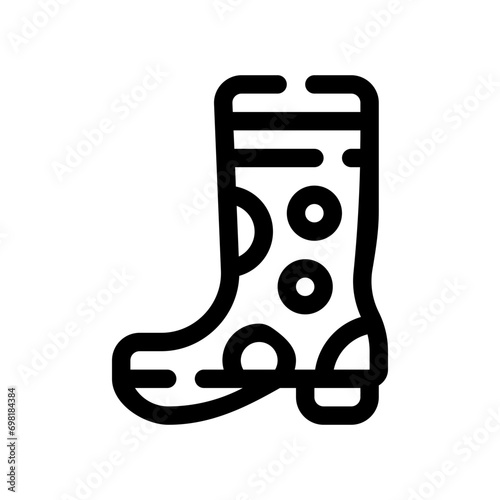 wellies line icon