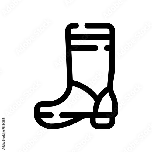 wellies line icon
