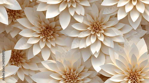 White light floral ornament...