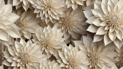 White light floral ornament...