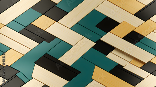 Wooden pattern parquet tile...