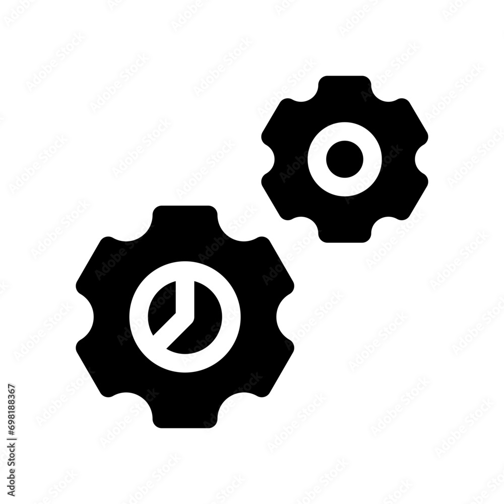 Obraz premium settings glyph icon