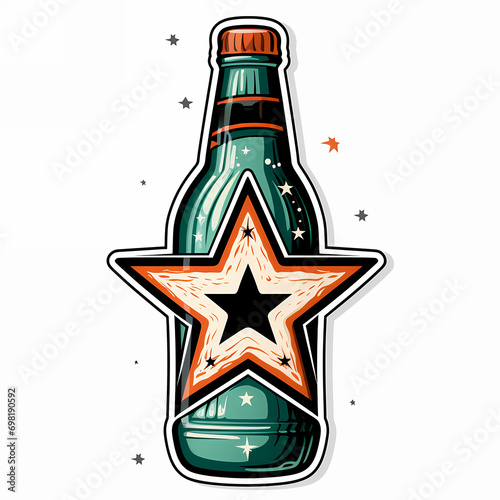 Mint can of soda. Poster in...