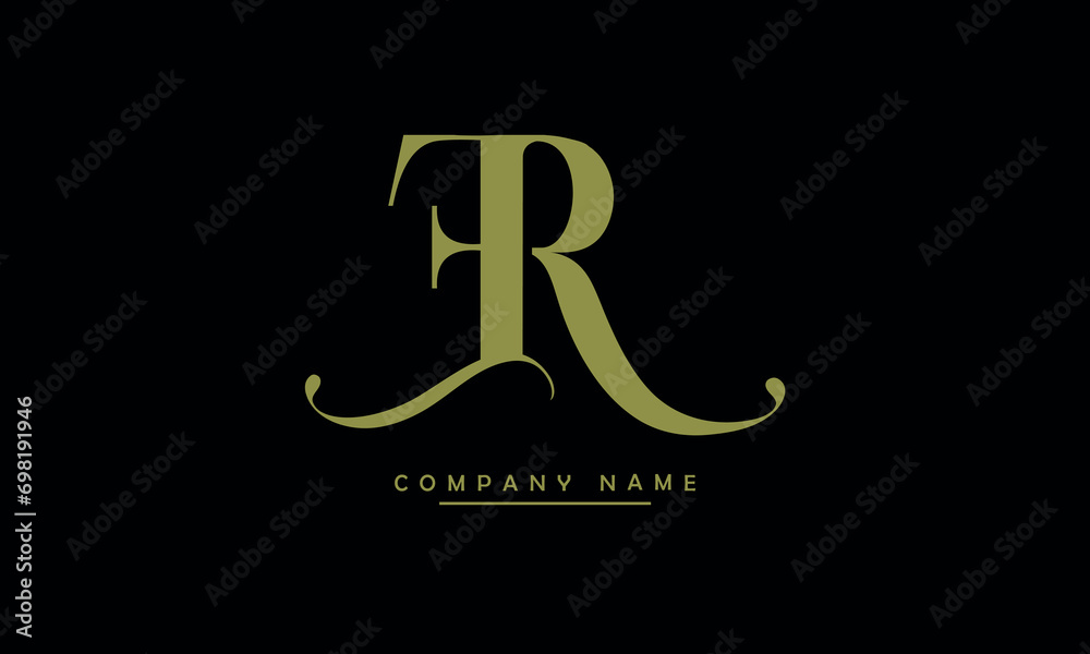 ER, RE, E, R Abstract Letters Logo Monogram ER, RE, E, R Abstract Letters Logo Monogram
