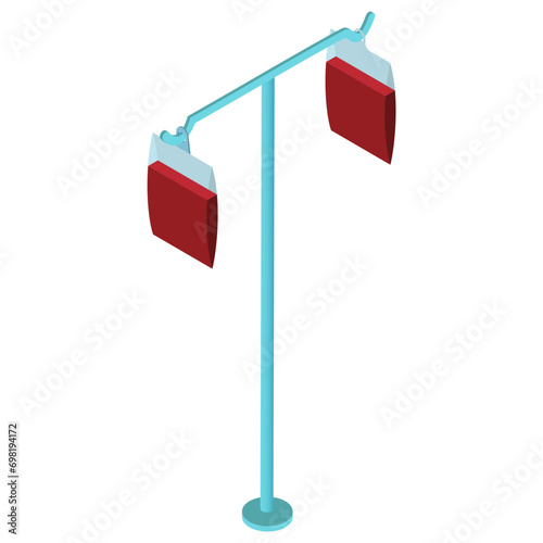 Blood Bag Holder Isometric Icon