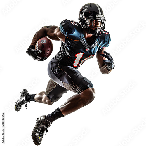 american football player with ball © I LOVE PNG
