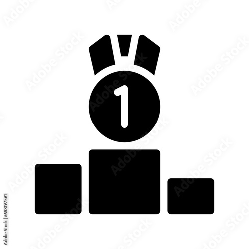 podium glyph icon