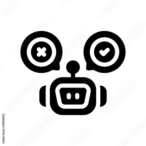 chatbot glyph icon