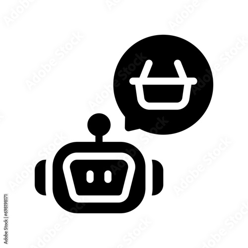chatbot glyph icon