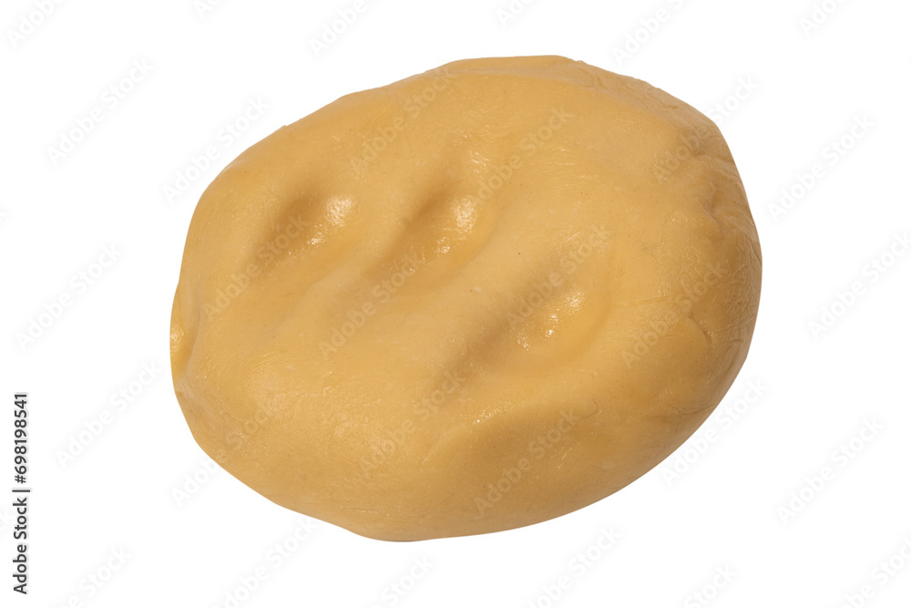 Raw dough isolated on a white background. Raw dough isolated on a white background.