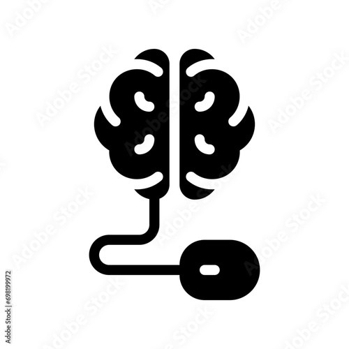 pay per click glyph icon