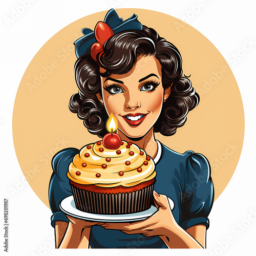 Smiling Woman Having a Birt...