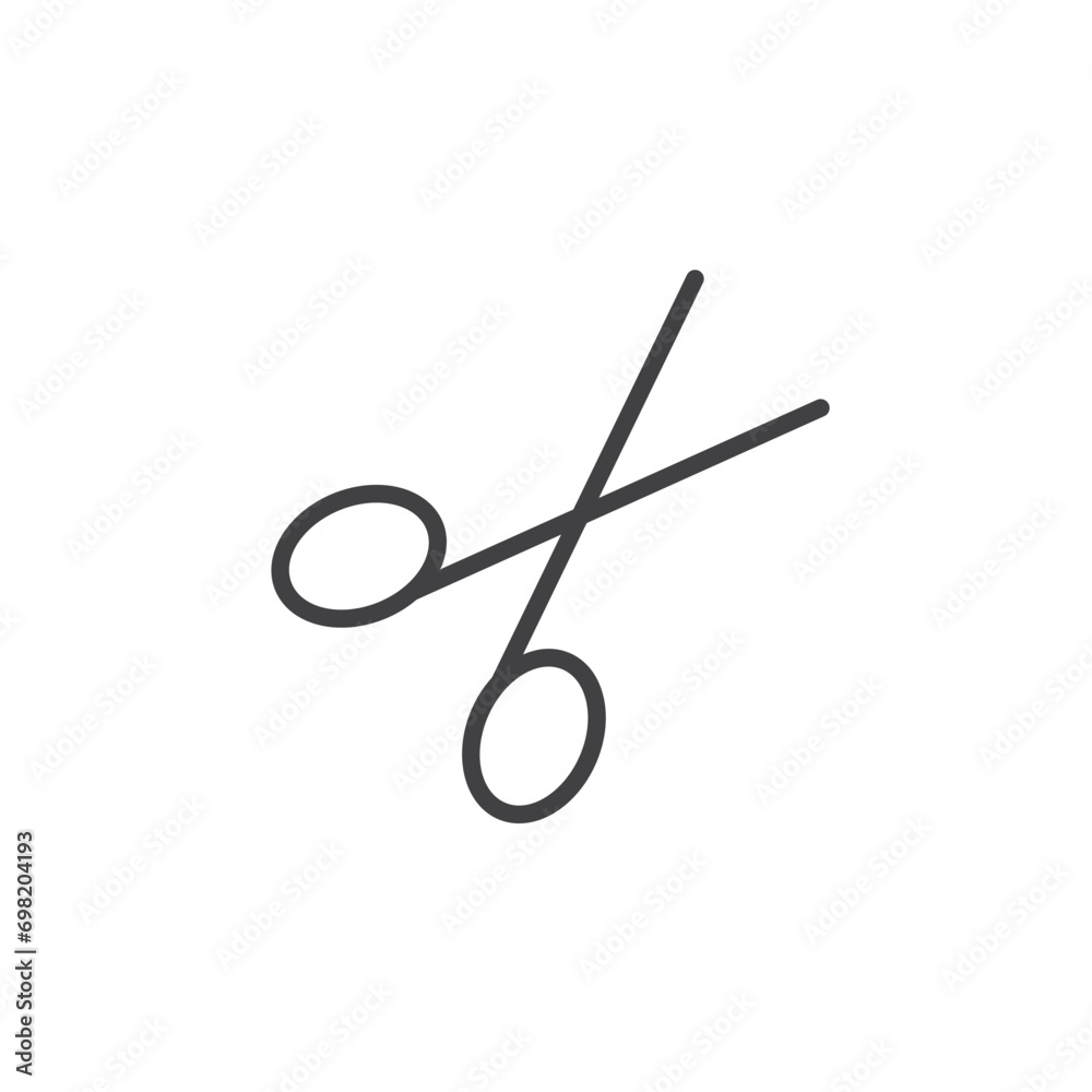scissors icon. sign for mobile concept and web design. outline vector icon. symbol, logo illustration. vector graphics. scissors icon. sign for mobile concept and web design. outline vector icon. symbol, logo illustration. vector graphics.