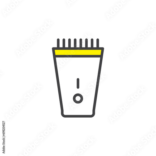 hairclipper icon. sign for mobile concept and web design. outline vector icon. symbol, logo illustration. vector graphics.