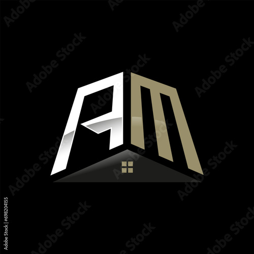 AM Monogram Logo Design, Realty Logo