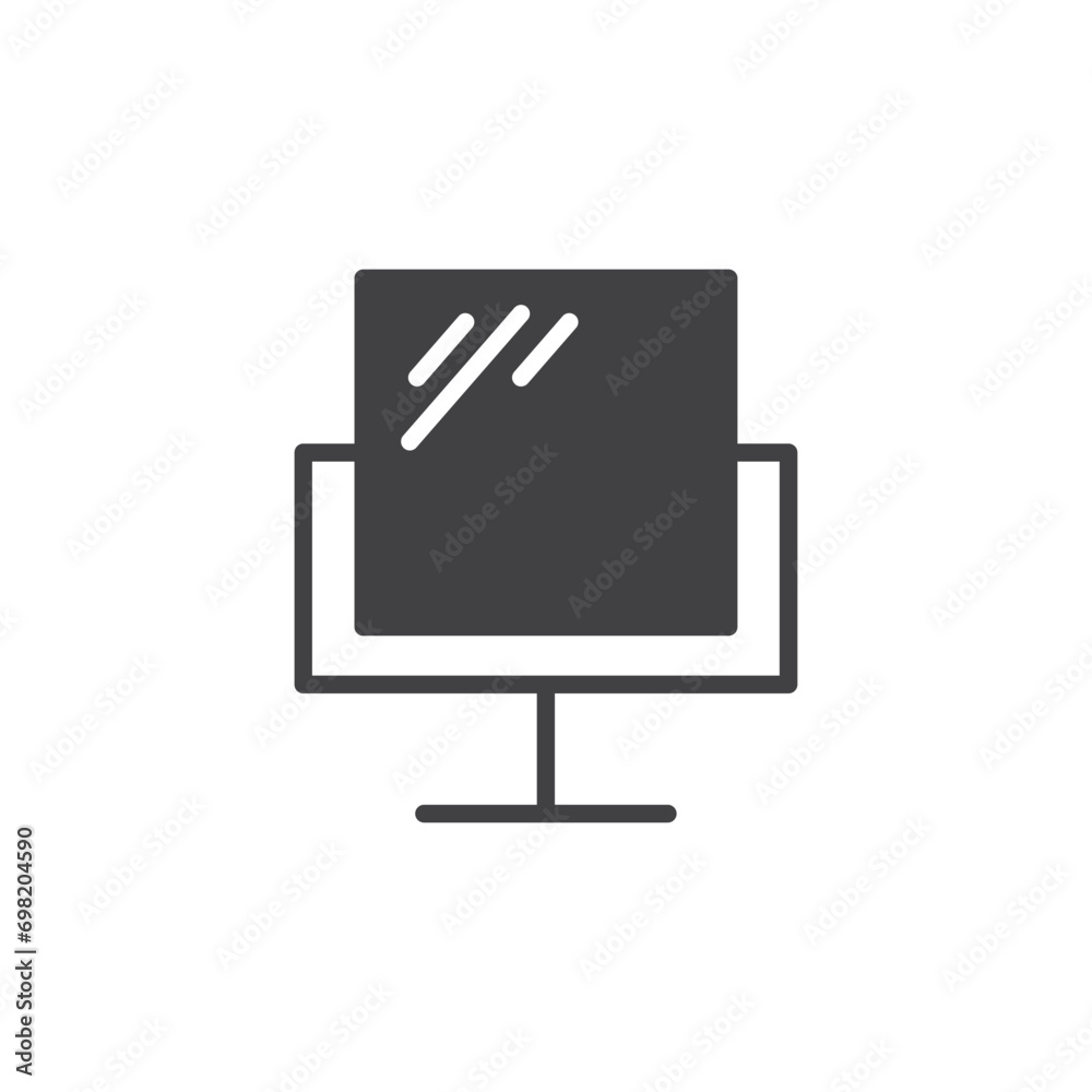 mirror icon. sign for mobile concept and web design. outline vector icon. symbol, logo illustration. vector graphics. mirror icon. sign for mobile concept and web design. outline vector icon. symbol, logo illustration. vector graphics.