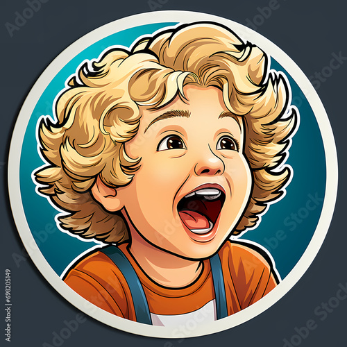 Wow pop art boy. little sur...
