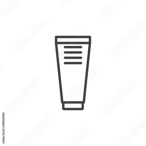 shaving cream icon. sign for mobile concept and web design. outline vector icon. symbol, logo illustration. vector graphics.