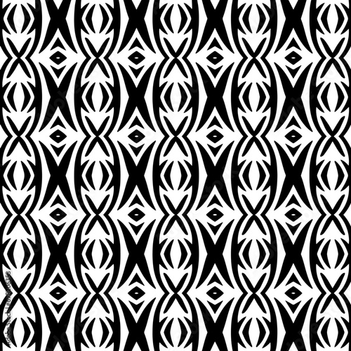 Abstract Shapes.Vector Seamless Black and White Pattern.Design element for prints, decoration, cover, textile, digital wallpaper, web background, wrapping paper, clothing, fabric, packaging, cards.