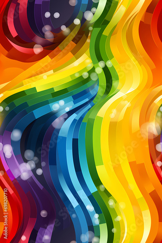 Abstract festive colorful b...