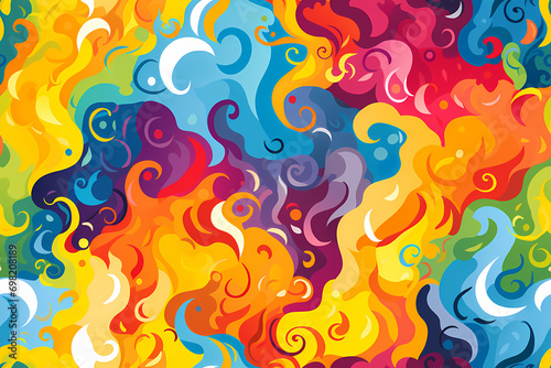Abstract festive colorful background, Bright rainbow flag pattern, gay lesbia...