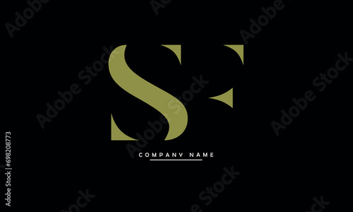 SF, FS, S, F Abstract Letters Logo Monogram